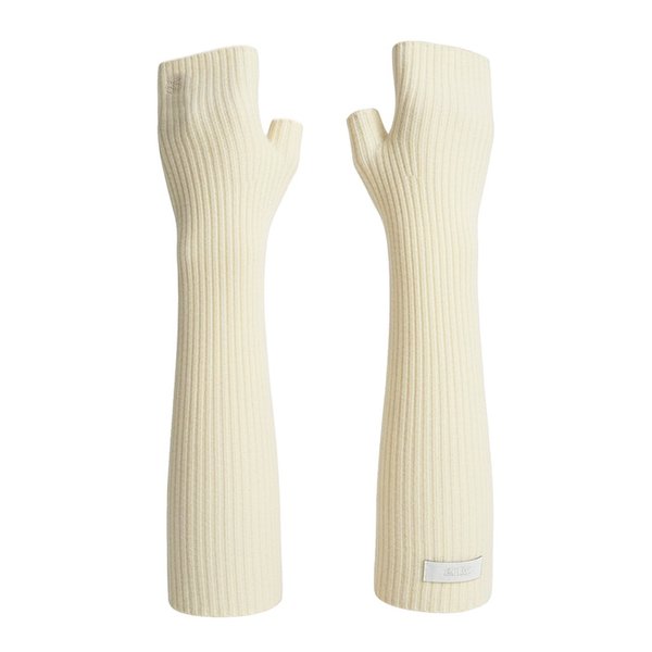 RIBBED HAND WARMER [IVORY]