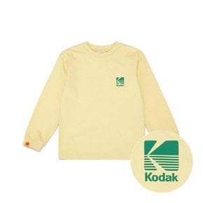 키즈긴팔티 NQC K3126LRL11YLW 빅로고 긴팔티셔츠 키즈 YELLOW