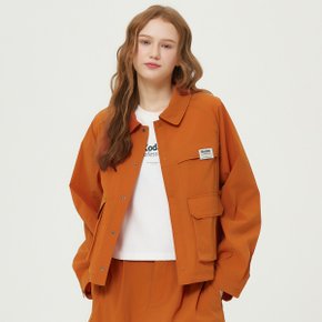 [공식](정상가 : 189,000원) 메일러 에센셜 긴팔 셔켓 우먼 ORANGE