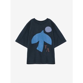 [공식] 트루아티스트 25SS 티셔츠 n05 네이비 블루 T125MA051