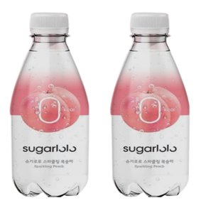 슈가로로 스파클링복숭아 제로칼로리 페트음료 350ml x 15개 (무료배송)