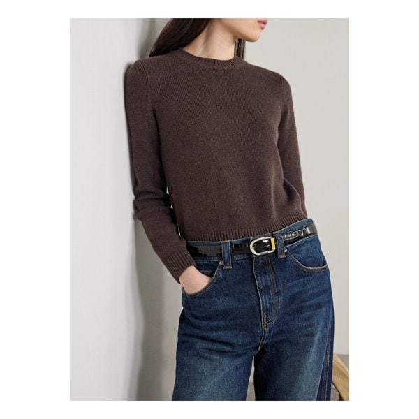 디앙슈 미야 믹스 메탈 크로커다일 이펙트 가죽 벨트 블랙 46376663162857891