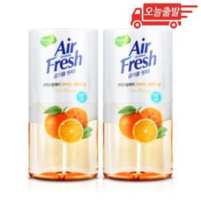 오늘출발 애경 에어후레쉬 크리스탈워터 시트러스 방향제 400ml 2개