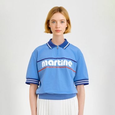 MARTINE GOLF [정상가 298000원]여성 반팔 셔츠형 아노락 블루 (QW0DJP20343)