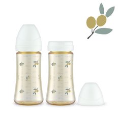 PPSU 올리브 300ml 젖병 트윈팩 (화이트)