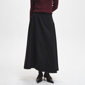 WOMAN 플레어 롱 스커트 [BLACK] / GF3LSK513