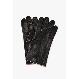 폴스미스 스트라이프 파이핑 레더 글러브 5715337105000