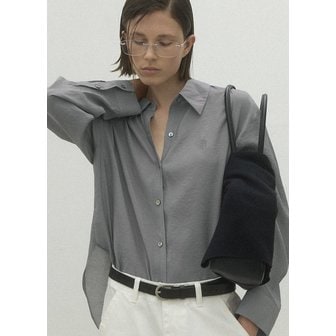 나인(Atelier Nain) (BL-4263)ESSENTIAL ROUND HEM SHIRT