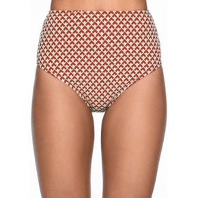 4765243 OYSHO GEOMETRIC RISE - Bikini bottoms brown