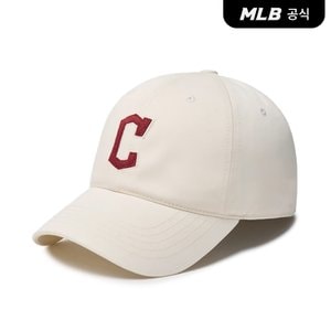 MLB [코리아공식]베이직 미디움로고 언스트럭쳐 볼캡 CLE (D.Cream)