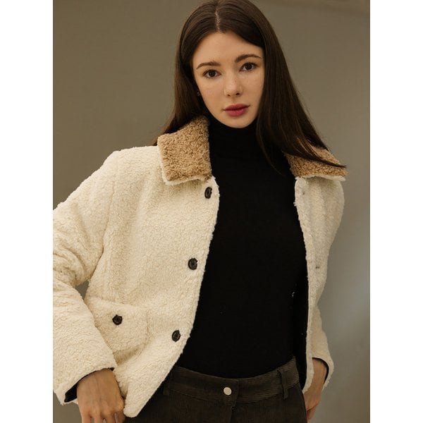 리본 터틀넥 티셔츠 - 블랙