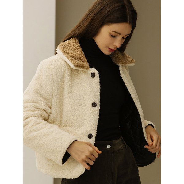 리본 터틀넥 티셔츠 - 블랙