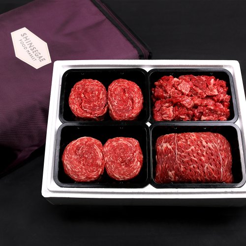 [산지직송/냉장]한우  1++등급 7 프리미엄 선물세트 2호 2.4kg (불고기,불고기,국거리,산적 각600g)