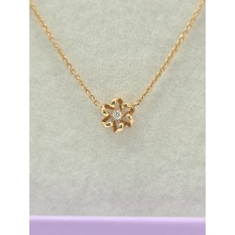 골든듀 [파주점] 리앙플뢰르3 목걸이 PG 18k 211800114