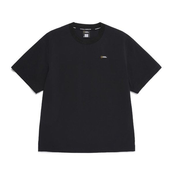 [여주점] N252UTS140 아델리 경량 우븐라운드 반팔 티셔츠 CARBON BLACK