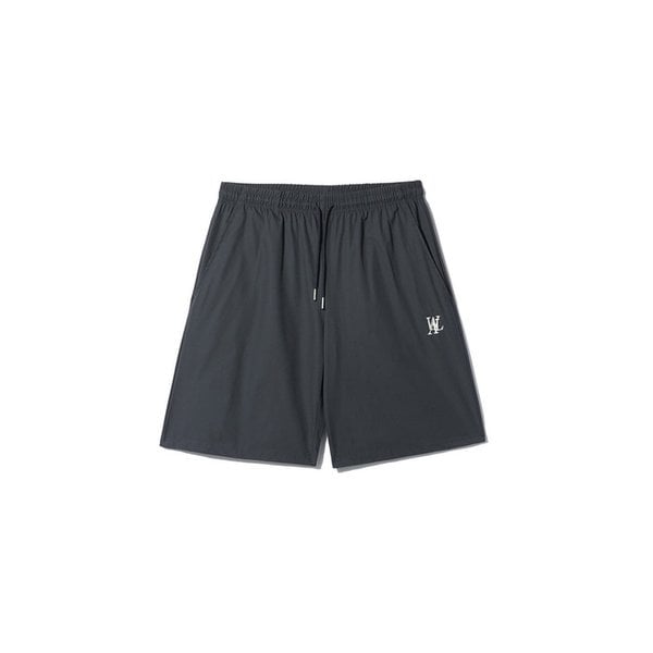 Signature summer relax half pants - CHARCOAL