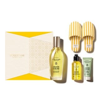 록시땅 [기프트][단독] 아몬드 서플 스킨 오일 100ml 세트(아망드 쉬블리므)(+디럭스 2종+룸슈즈)