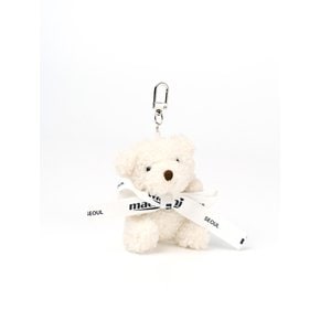 MINI BEAR KEYRING WHITE