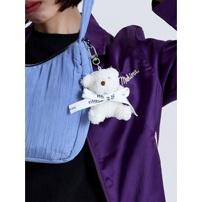 MINI BEAR KEYRING WHITE