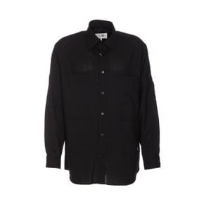 [MM6 메종 마르지엘라] Mens shirt SH2DT0004M35080900 Black