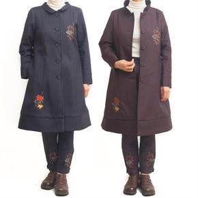 [더자연] 여자 누비 차이나 카라 겨울 생활한복 코트 (S9097919)