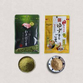 신세이 와사비 고마 50g  유자 고마 25g -맛참깨 후리카케 냉우동 돈까스 토핑 메밀