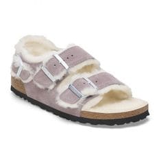 우먼 Birkenstock 밀라노 시어링 기모 양털 스웨이드 Coated - 페이디드 퍼플 1027937