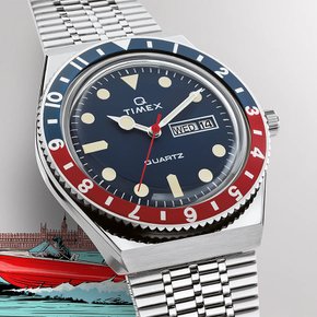 Q TIMEX 리이슈 클래식 메탈시계 38mm