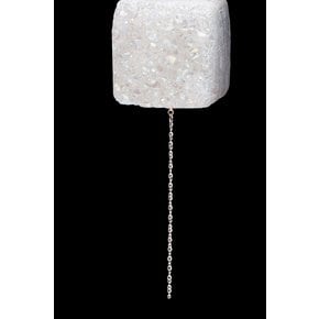 10mm White Druzy Agate Necklace