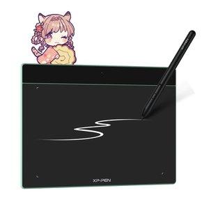 XPen 10 안드로이드 윈도우 맥 osu 데코 펀 L 펜 태블릿 펜 탭, 크롬과 호환 가능, 충전 불필요