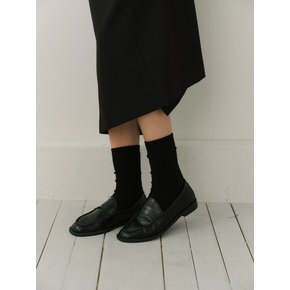 Wool ribbed socks  (3colors)