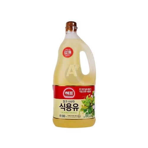 해표 대두유 1.8L 콩기름 업소용 식당 대용량식용유 식자재 튀김유(1)