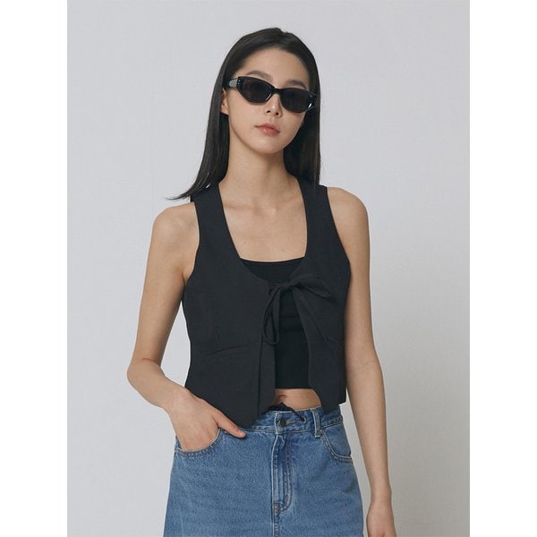 테일러드 타이 베스트_블랙