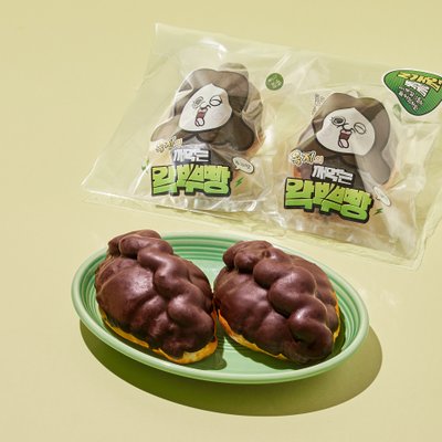 [쓱7클럽10%쿠폰]옥지의 깨먹는 왁뿌빵_초코맛(120g*2개입)