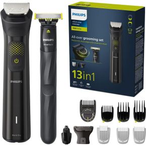 영국 필립스 트리머 Philips Series 9000 13inone Trimmer OneBlade AllOver Grooming Set Preci