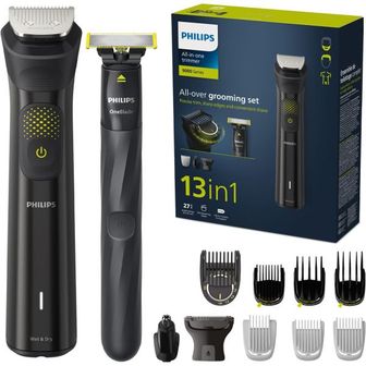  영국 필립스 트리머 Philips Series 9000 13inone Trimmer OneBlade AllOver Grooming Set Preci