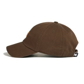 [공식]스퀘어로고 릴렉스핏 볼캡 BROWN