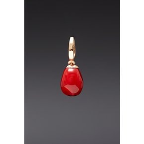 Petit Red Pearl Pendant Set