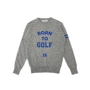 BORN TO GOLF CREW-NECK SWEATER 본투골프 크루넥 스웨터 GREY