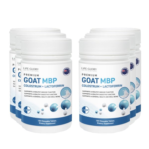 라이프글로리 GOAT MBP 산양유 고트스트럼 초유 락토페린 120정 6개