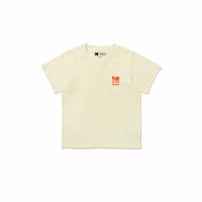 [공식]빅로고 코튼 반팔 티셔츠 키즈 IVORY