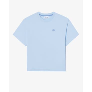 라코스테 (여성) 25SS 컬러크록 반팔 티셔츠 TF837E-55G T01(스카이블루)