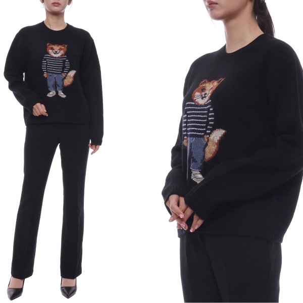 [부산점] 25FW 여성 드레스드 폭스 울 니트 (PW00812KH0002 P199 25F)