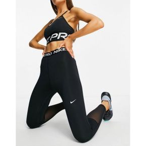 3452718 Nike Training 나이키 프로 트레이닝 365 하이웨스트 7부 레깅스 블랙