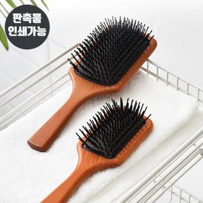 저자극 쿠션 헤어 우드 패들 브러쉬 대형 DD-10671 (S8886076)