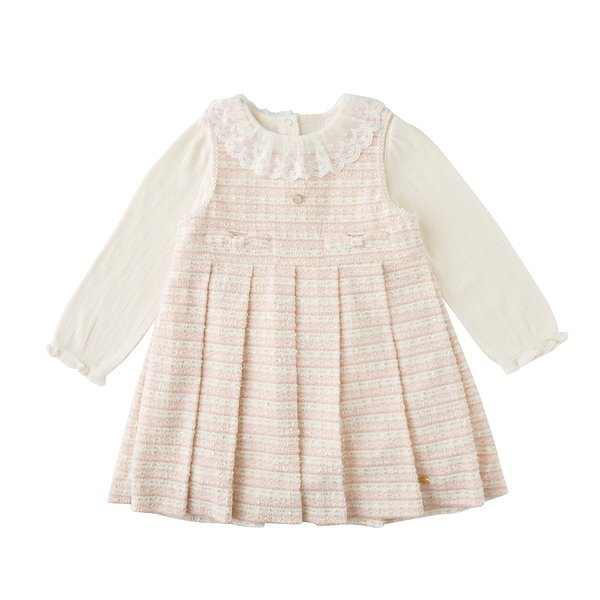 [여주점] [오프라벨 여주점] 밍크뮤 (PK) 샤를뮤티셔츠SET트위드드레스 (35111-400-04)