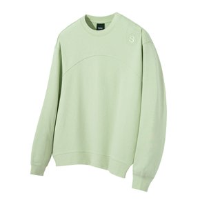 Round Upper Seam Sweatshirt (Light Green) [LSRSCTM111M]