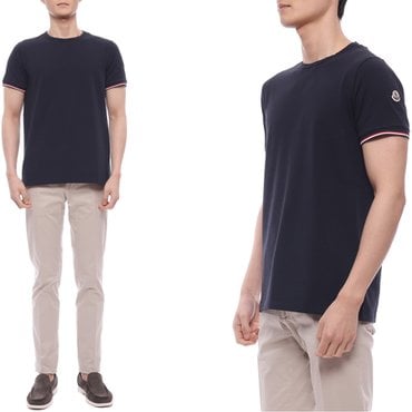 몽클레르 25SS 남성 로고 패치 반팔티셔츠 (8C71600 87296 778 25S)