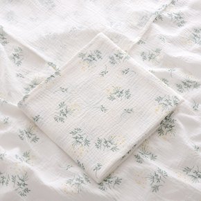 투클로버 햇살 토닥 순면 블랭킷 허브정원 신생아 낮잠 이블 거즈 100x100cm