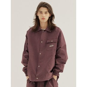 OCEAN PATTERN COACH JACKET [VIOLET]